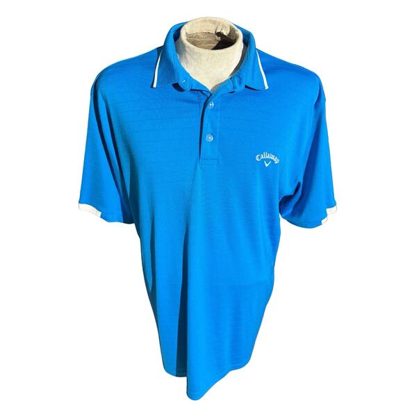 Callaway Opti-Dri Golf Polo Shirt Men’s XL Blue Moisture Wicking Performance - Picture 1 of 4